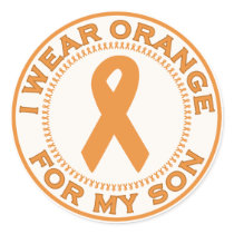 I Wear Orange For My Son stickers by SupportTees I Wear Orange For My Son stickers