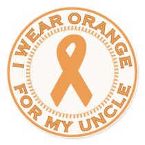I Wear Orange For My Uncle stickers by SupportTees I Wear Orange For My Uncle stickers