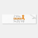 I Wear Orange For My Wife (Orange Ribbon) Bumper Stickers