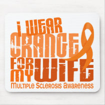 I Wear Orange For Wife 6.4 MS Multiple Sclerosis Mouse Pads