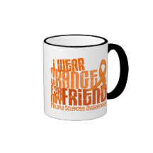 I Wear Orange Friend Multiple Sclerosis MS Coffee Mugs