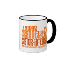 I Wear Orange Sister-In-Law Multiple Sclerosis MS Mugs