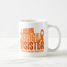 I Wear Orange Sister Multiple Sclerosis MS Mug