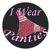 I Wear Panties Stickers