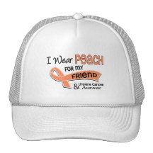 I Wear Peach 42 Friend Uterine Cancer Mesh Hats