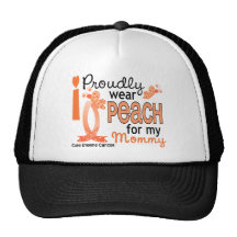 I Wear Peach For My Mommy 27 Uterine Cancer Hat
