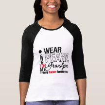 I Wear Pearl Ribbon For My Grandpa Tees