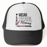 I Wear Pearl Ribbon For My Mommy hats