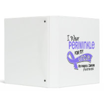 I Wear Periwinkle 42 Uncle Esophageal Cancer Vinyl Binders