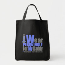 I Wear Periwinkle For My Daddy Esophageal Cancer Tote Bags
