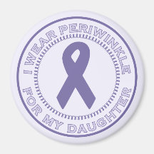 I Wear Periwinkle For My Daughter Fridge Magnets