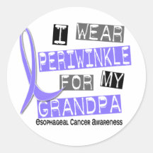 I Wear Periwinkle For My Grandpa Esophageal Cancer Sticker