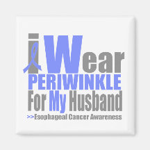 I Wear Periwinkle For My Husband Esophageal Cancer Refrigerator Magnets