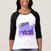 I Wear Periwinkle For My Mom 6.4 Esophageal Cancer T-shirt