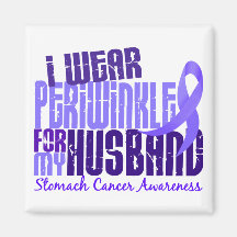 I Wear Periwinkle Husband 6.4 Stomach Cancer Magnets