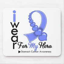 I Wear Periwinkle Ribbon For My Hero mousepads
