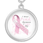 I Wear Pink Because I Love My Daughter Custom Necklace