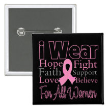 I Wear Pink Collage All Women Breast Cancer