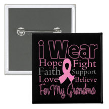 I Wear Pink Collage For My Grandma - Breast Cancer