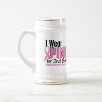 I Wear Pink For 2nd Base 10 Breast Cancer Mug