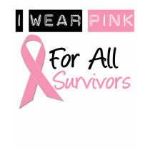 I Wear Pink For All Survivors t-shirts by giftsforawareness I Wear Pink For All Survivors t-shirts