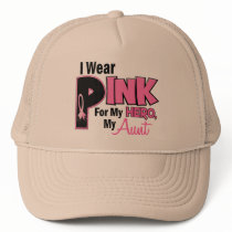 I Wear Pink For My Aunt 19 BREAST CANCER hats by awarenessgifts I Wear Pink For My Aunt 19 BREAST CANCER hats