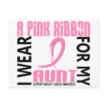 I Wear Pink For My Aunt 46 Breast Cancer Post Cards