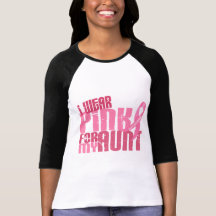 I Wear Pink For My Aunt 6.4 Breast Cancer T Shirts