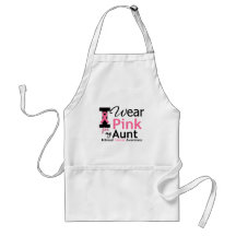 I Wear Pink For My Aunt Apron