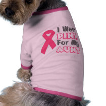 I Wear Pink For My Aunt (Version B) pet clothing