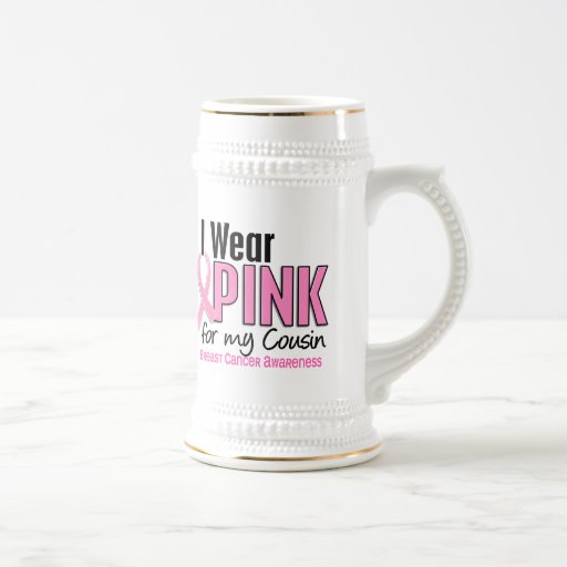 I Wear Pink For My Cousin 10 Breast Cancer Coffee Mug
