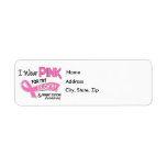 I Wear Pink For My Daughter 42 Breast Cancer Custom Return Address Labels