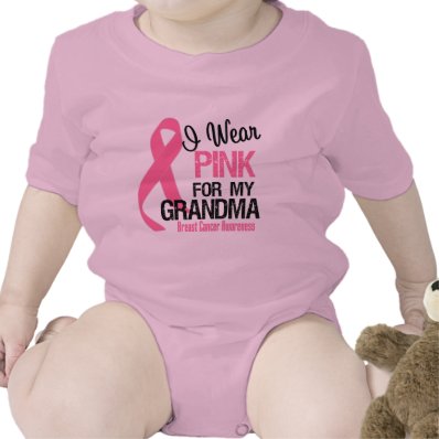 I Wear Pink For My Grandma Baby Bodysuit
