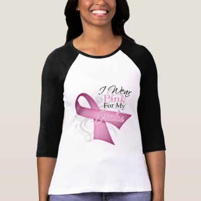 I Wear Pink For My Grandma Breast Cancer Awareness Shirts