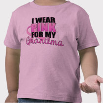 I Wear Pink for My Grandma - Breast Cancer t-shirts