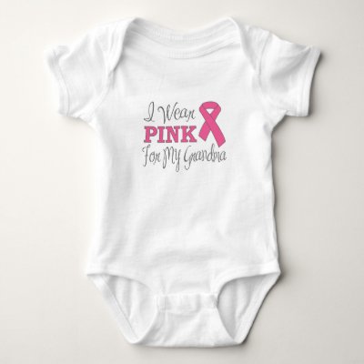 I Wear Pink For My Grandma (Pink Ribbon Version C) shirts