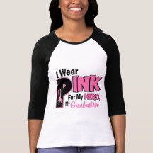 I Wear Pink For My Grandmother 19 BREAST CANCER Tshirt