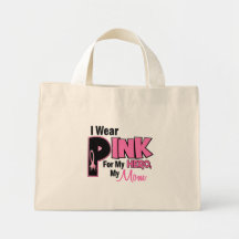 I Wear Pink For My Mom 19 Canvas Bags
