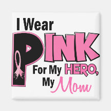 I Wear Pink For My Mom 19 Magnets