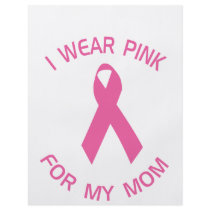 I Wear Pink For My Mom Breast Cancer Awareness flyers by irgcom I Wear Pink For My Mom Breast Cancer Awareness flyers