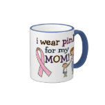 I Wear Pink for My Mom Kids Boys mugs