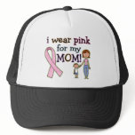 I Wear Pink for My Mom Kids Boys hats