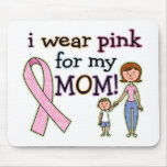 I Wear Pink for My Mom Kids Boys mousepads