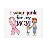 I Wear Pink for My Mom Kids Boys postcards