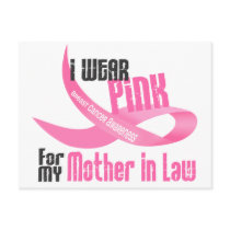 I Wear Pink For My Mother-In-Law 33 postcards