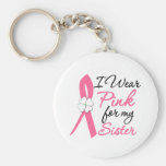 I Wear Pink For My Sister Keychain