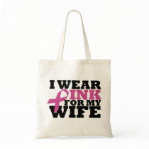 I Wear Pink for my Wife Bag bags