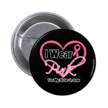I Wear Pink Heart Sister-in-Law Breast Cancer