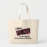 I Wear Pink Ribbon For FST 8 Breast Cancer Tote Bag