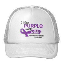 I Wear Purple 42 Dad Pancreatic Cancer Hat